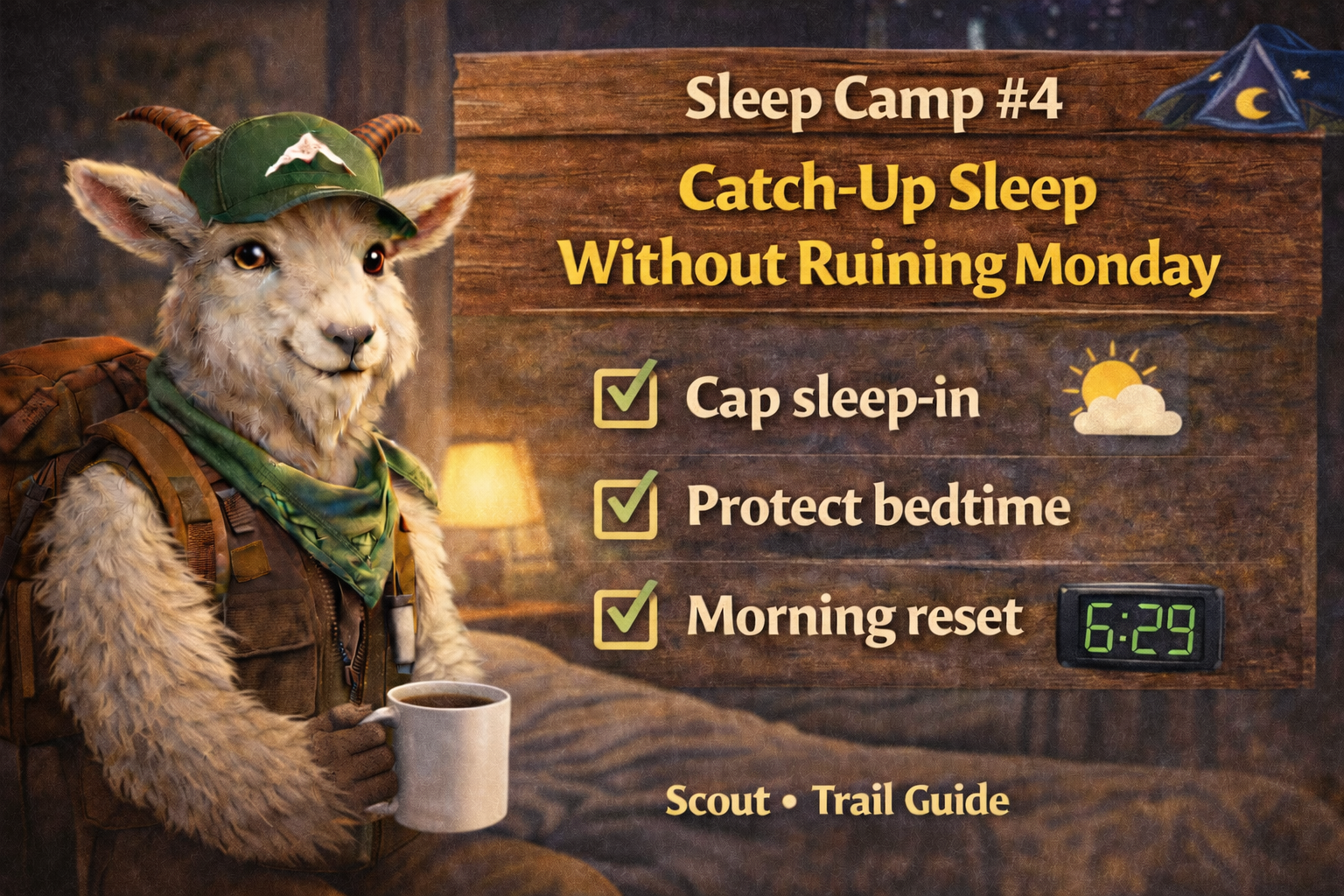Sleep Camp #4: Catch-Up Sleep Without Ruining Monday