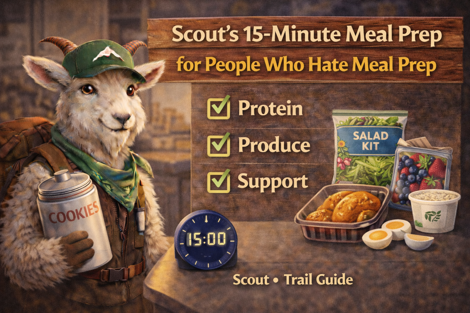 Scout’s 15-Minute Meal Prep for People Who Hate Meal Prep